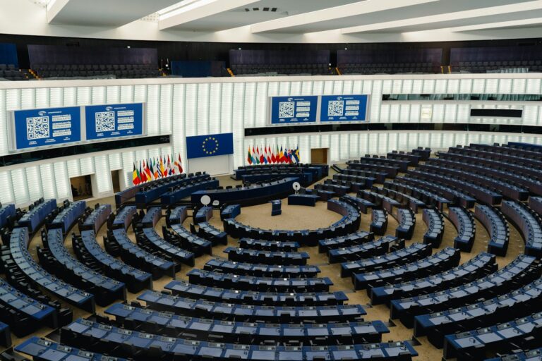 Emiciclo del Parlamento europeo a Strasburgo