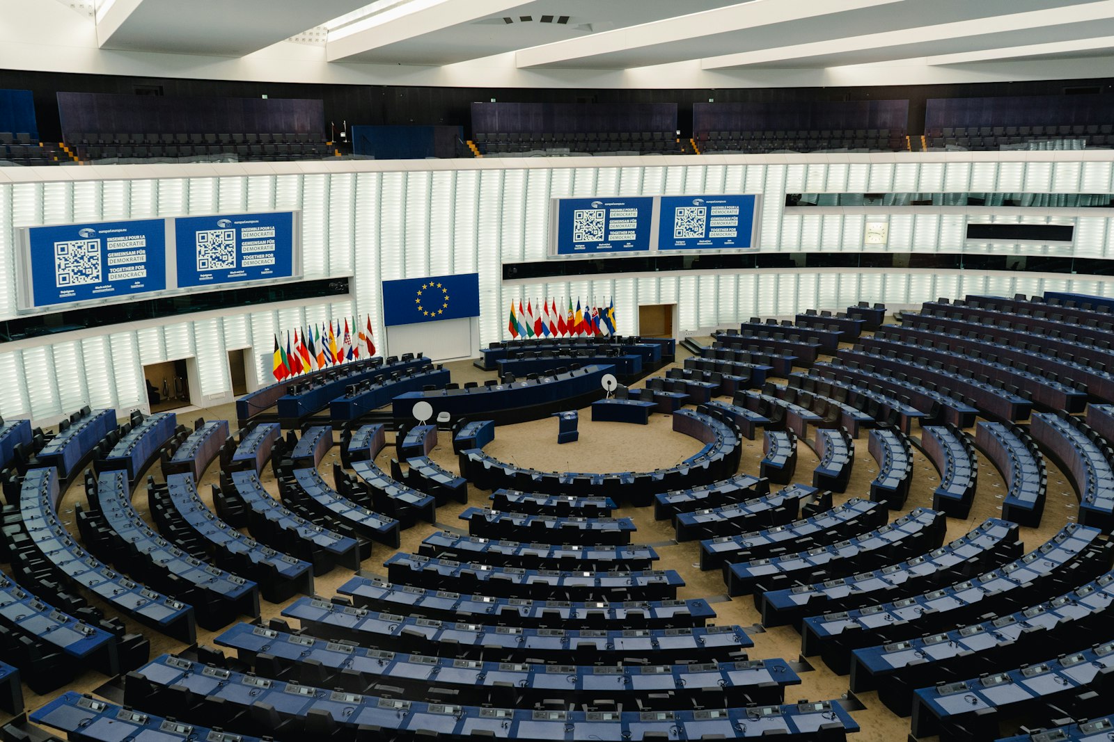 Emiciclo del Parlamento europeo a Strasburgo