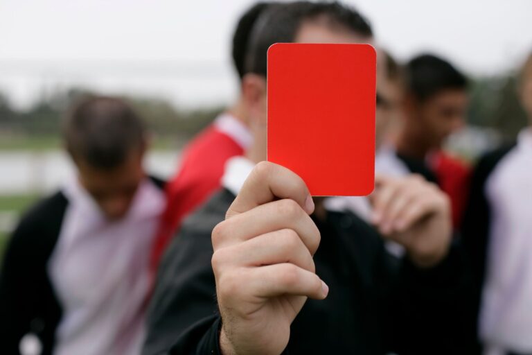 Football referee red card